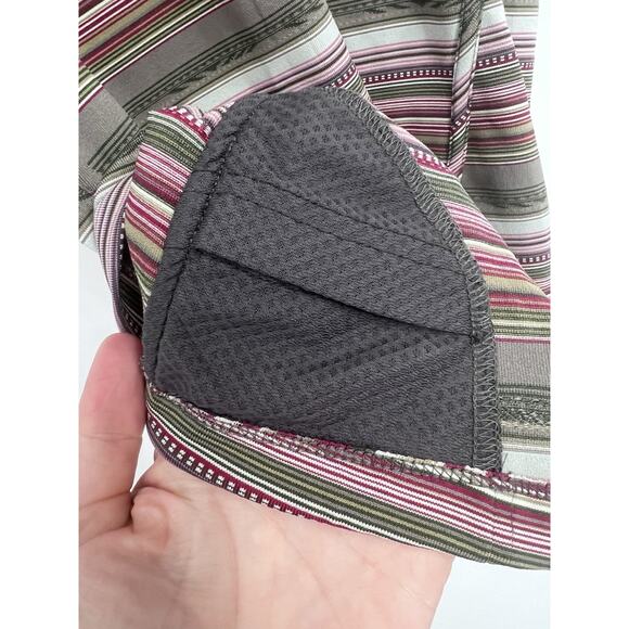 Sherpa Adventure Gear 50+ UPF Earth tons Striped Athletic Tank Medium - Picture 3 of 5